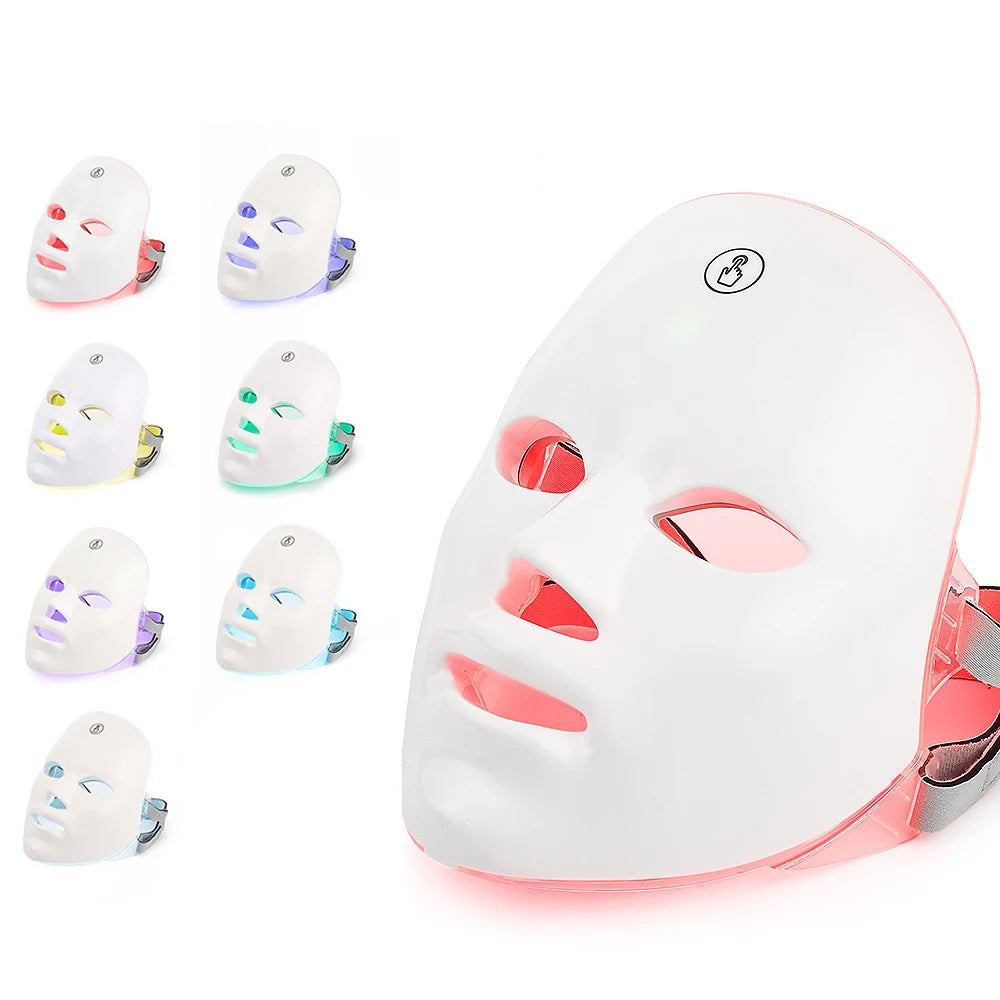 Sol Glow LED Therapy Mask | 7-Colour At-Home Light Treatment | Anti-Ageing & Skin Tightening