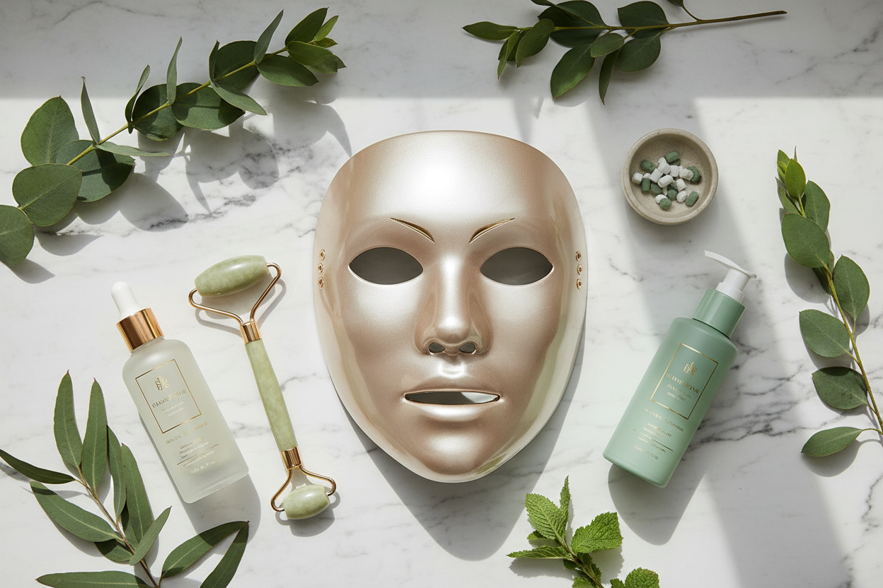 Sol Glow Flat Lay
